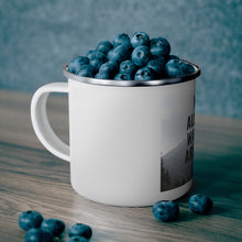 Load image into Gallery viewer, Not all who wonder are lost - Enamel Campfire Mug