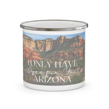 Load image into Gallery viewer, I only have eyes for you Arizona - Sedona Enamel Campfire Mug