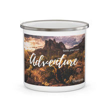 Load image into Gallery viewer, Kevin Antol - Adventure - Enamel Campfire Mug